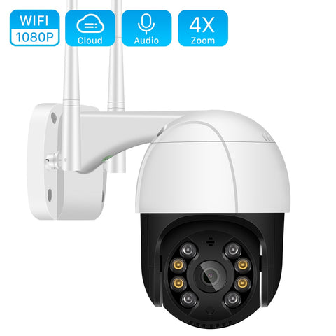 4X Digital Zoom AI Human Detect Wireless Camera H.265 P2P ONVIF Audio 2MP Security CCTV Camera