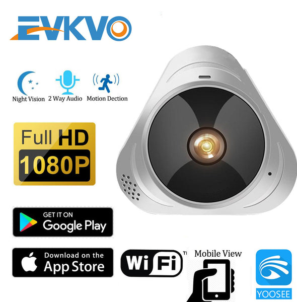 WIFI Camera 360 Degree Panoramic Fisheye 1080P HD