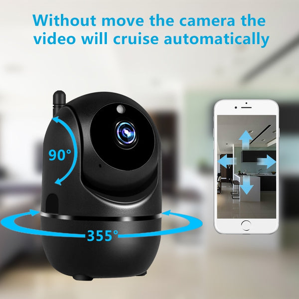 IP Camera Black Smart Home Security Surveillance camera 1080P