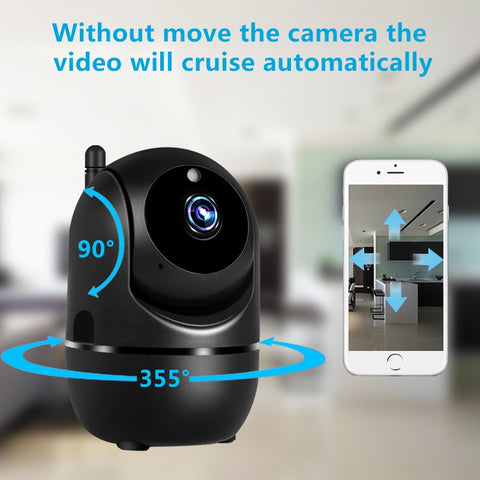 IP Camera Black Smart Home Security Surveillance camera 1080P